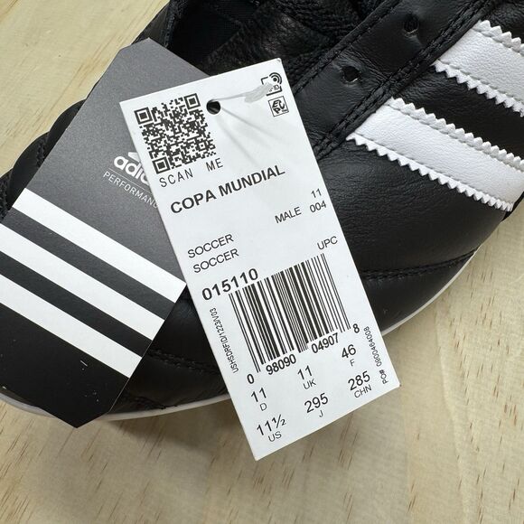 NEW Adidas COPA MUNDIAL Soccer Cleats Mens Sz 11.5 Made in Germany Black 015110 main image 11